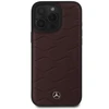 Mercedes MB Waves Leather Apple iPhone 16 Pro Max - dėklas telefonui raudonos spalvos