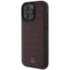 Mercedes MB Waves Leather Apple iPhone 16 Pro Max - dėklas telefonui raudonos spalvos
