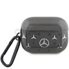 Mercedes Benz Apple AirPods Pro 2 Mercedes Cover Large Star Pattern (MEAP28DPMGS) ausinių dėklas juodos spalvos