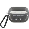 Mercedes Benz Apple AirPods Pro Mercedes Cover Large Star Pattern (MEAP8DPMGS) ausinių dėklas juodos spalvos