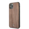 Mercedes Benz Apple iPhone 11 Pro Max Mercedes Hard dėklas Wood Line Walnut (MEHCN65VWOLB) rudos spalvos