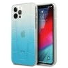 Mercedes Benz Apple iPhone 12 Pro Max Mercedes dėklas Transparent Line (MEHCP12LCLGBL) mėlynos spalvos