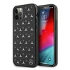 Mercedes Benz Apple iPhone 12 Pro Max Mercedes dėklas Sidabrinis Stars Pattern (MEHCP12LESPBK) juodos spalvos