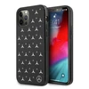 Mercedes Benz Apple iPhone 12 / 12 Pro Mercedes dėklas Sidabrinis Stars Pattern (MEHCP12MESPBK) juodos spalvos
