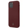 Mercedes Benz Apple iPhone 12 / 12 Pro Mercedes dėklas Silicone Line (MEHCP12MSILRE) raudonos spalvos