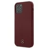 Mercedes Benz Apple iPhone 12 / 12 Pro Mercedes dėklas Silicone Line (MEHCP12MSILRE) raudonos spalvos