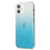 Mercedes Benz Apple iPhone 12 Mini Mercedes dėklas Transparent Line (MEHCP12SCLGBL) mėlynos spalvos