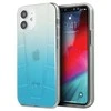 Mercedes Benz Apple iPhone 12 Mini Mercedes dėklas Transparent Line (MEHCP12SCLGBL) mėlynos spalvos