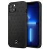 Mercedes Benz Apple iPhone 13 Mini Mercedes dėklas odinis Stars Pattern (MEHCP13SPSQBK) juodos spalvos