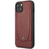 Dėklas Mercedes Benz Apple iPhone 15 Mercedes odinis Urban Line (MEHCP15SARMRE) raudonos spalvos