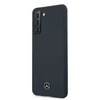 Mercedes Benz Samsung Galaxy S21 Plus Mercedes dėklas Silicone Line (MEHCS21MSILNA) mėlynos spalvos