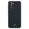 Mercedes Benz Samsung Galaxy S21 Plus Mercedes dėklas Silicone Line (MEHCS21MSILNA) mėlynos spalvos