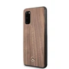 Mercedes Benz Samsung Galaxy S22 Mercedes dėklas Wood Line Walnut (MEHCS62VWOLB) rudos spalvos