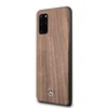 Mercedes Benz Samsung Galaxy S20+ Mercedes dėklas Wood Line Walnut (MEHCS67VWOLB) rudos spalvos
