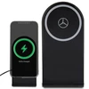 Mercedes Foldable Belaidis įkroviklis 2-in-1 MEMFBGSLK 15W juodos spalvos Sidabrinis Star MagSafe
