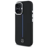Mercedes MEHMP16S23SUMBK Apple iPhone 16 6.1" Silikoninis dėklas telefonui mėlynos spalvos Stripe MagSafe