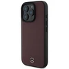 Mercedes Textured And Plain Leather MagSafe case Apple iPhone 16 Pro - dėklas telefonui raudonos spalvos