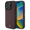 Mercedes Textured And Plain Leather MagSafe case Apple iPhone 16 Pro - dėklas telefonui raudonos spalvos