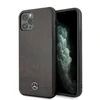 Mercedes Benz Apple iPhone 11 Pro Max Mercedes Hard dėklas Wood Line Rosewood (MEHCN65VWOBR) rudos spalvos
