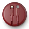 MFi Uniq Halo USB-C / Lightning 18W nailono suvyniotas laidas 1,2 m - raudonas