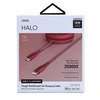 MFi Uniq Halo USB-C / Lightning 18W nailono suvyniotas laidas 1,2 m - raudonas