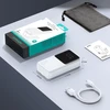 Mini power bank su integruotu kabeliss Joyroom JR-PBC06 30W 10000mAh – baltos spalvos
