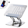 Nešiojamas kompiuteris stand Wozinsky WRS-CPY84SS aluminum + Free! smartphone stand - sidabrinis