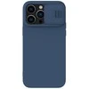 Nillkin CamShield Silky Silikoninis dėklas iPhone 14 Pro Max Silicone Cover with Camera Protector dėklas telefonui mėlynos spalvos
