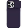 Dėklas Nillkin CamShield Silky Silicone Apple iPhone 15 Pro tamsiai violetinis
