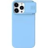 Dėklas Nillkin CamShield Silky Silicone Apple iPhone 15 Pro Max šviesiai mėlynas