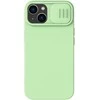 Dėklas Nillkin CamShield Silky Silicone Apple iPhone 15 šviesiai žalias