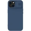 Dėklas Nillkin CamShield Silky Silicone Apple iPhone 15 Plus tamsiai mėlynas