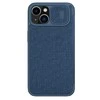 Nillkin Qin Cloth Pro Apple iPhone 14 Plus atverčiamas dėklas telefonui mėlynos spalvos