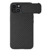 Nillkin Synthetic Fiber S Apple iPhone 14 with camera, dėklas telefonui juodos spalvos
