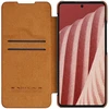 Nillkin Qin leather Samsung Galaxy A73 dėklas telefonui rudos spalvos
