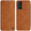 Nillkin Qin leather Samsung Galaxy A73 dėklas telefonui rudos spalvos