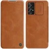 Nillkin Qin leather Samsung Galaxy A73 dėklas telefonui rudos spalvos