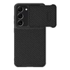 Nillkin Synthetic Fiber S Samsung Galaxy S23 Plus, camera cover, dėklas telefonui juodos spalvos
