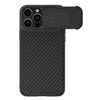 Nillkin Synthetic Fiber S Apple iPhone 14 Pro Max with camera, dėklas telefonui juodos spalvos