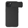 Nillkin Synthetic Fiber S Apple iPhone 14 Plus with camera, dėklas telefonui juodos spalvos