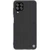 Nillkin Textured durable reinforced with gel frame and nylon back Samsung Galaxy A22 4G dėklas telefonui juodos spalvos
