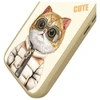 Nimmy Apple iPhone 16 6.1" dėklas telefonui haki spalvos Cool&Cute 2.0 Cat