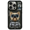 Nimmy Apple iPhone 15 Pro Max 6.7" dėklas telefonui juodos spalvos Cool&amp;Cute 2.0 Dog