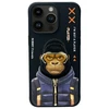 Nimmy dėklas Apple iPhone 15 Pro Max 6.7" juodos spalvos Cool&amp;Cute 2.0 Monkey