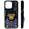 Nimmy dėklas Apple iPhone 15 Pro Max 6.7" juodos spalvos Cool&amp;Cute 2.0 Monkey