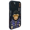 Nimmy dėklas iPhone 15 6.1" juodos spalvos Cool&amp;Cute 2.0 Monkey