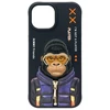 Nimmy dėklas iPhone 15 6.1" juodos spalvos Cool&amp;Cute 2.0 Monkey