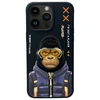 Nimmy dėklas Apple iPhone 15 Pro 6.1" juodos spalvos Cool&amp;Cute 2.0 Monkey
