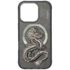 Nimmy Dragon MagSafe dėklas skirtas Apple iPhone 16 Pro pilkos spalvos