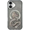 Dėklas Nimmy Dragon MagSafe skirtas Apple iPhone 16 pilkos spalvos
